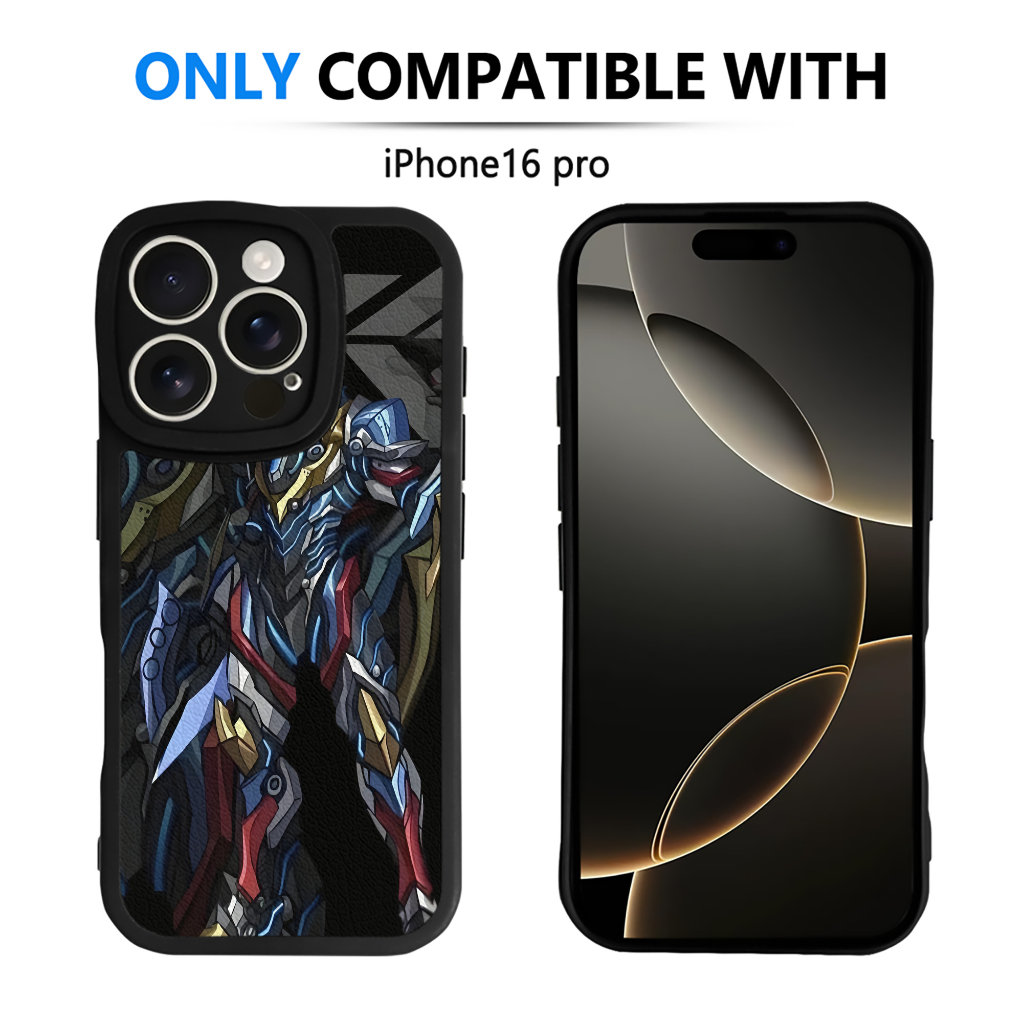 （画像用） ウルトラマン Ultraman 【iPhone 16シリーズ対応】シリコンスマホケース（レザー調） 材質：シリコン